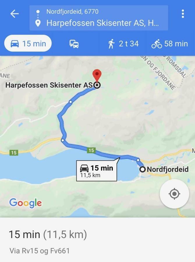 Harpefossen Skisenter Og Hyttegrend Нурфьордэйд Экстерьер фото
